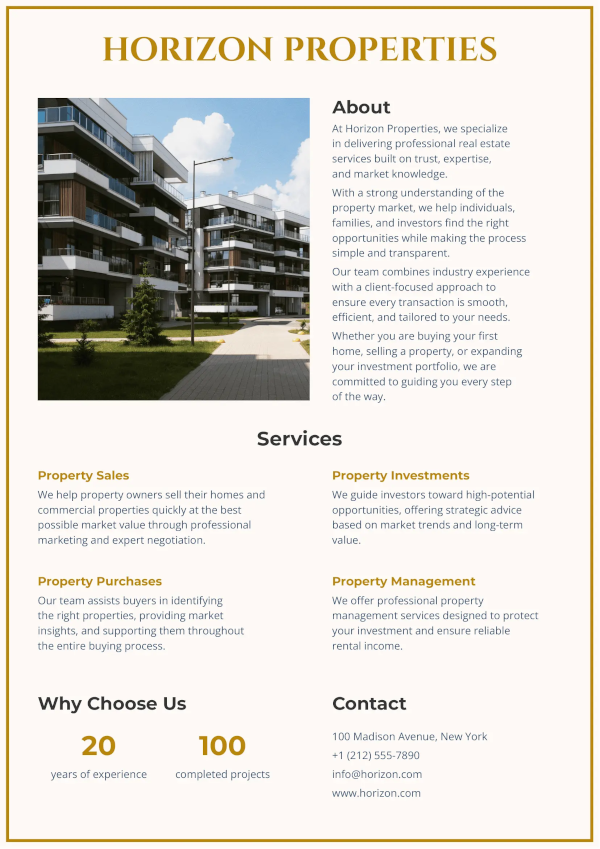 Horizon Properties